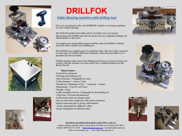 PDF cover: Drill FOK product leaflet