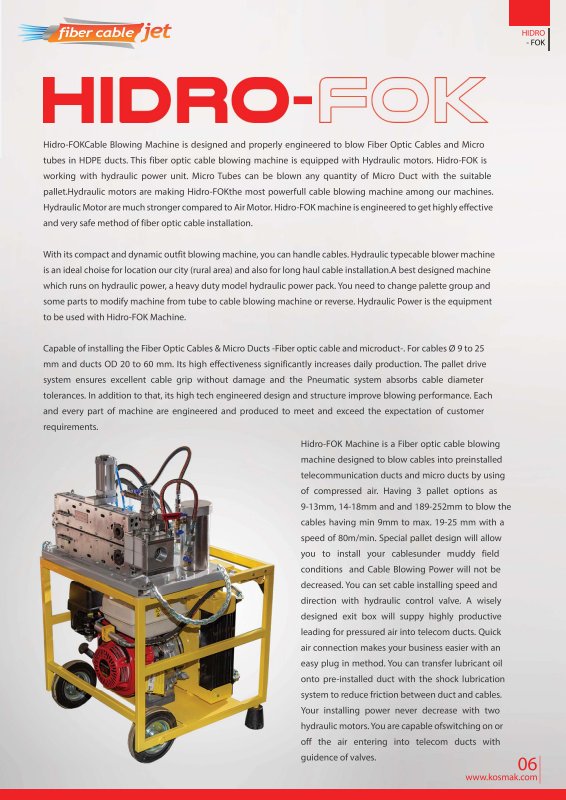 PDF cover: Hidro FOK datasheet