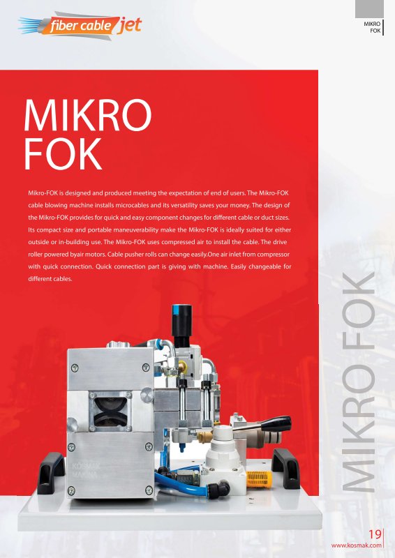 PDF cover: Micro FOK datasheet