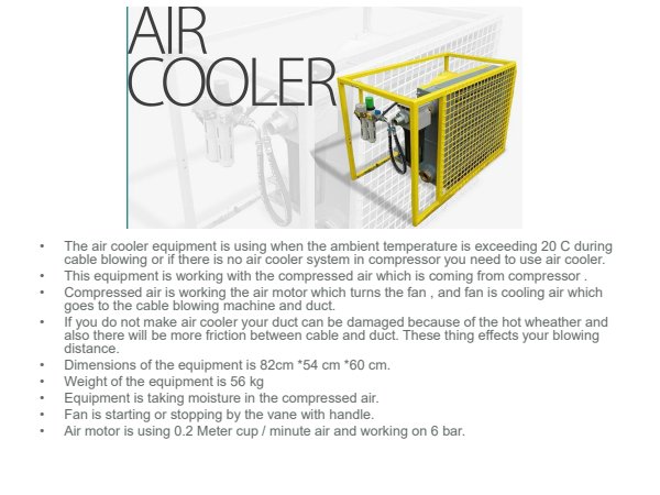 PDF cover: Air Cooler technical sheet