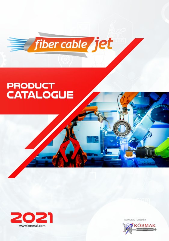 PDF cover: FiberCableJet product catalogue (2021)