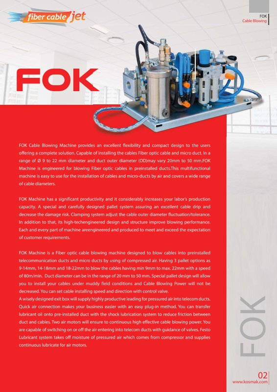 PDF cover: FOK Machine datasheet