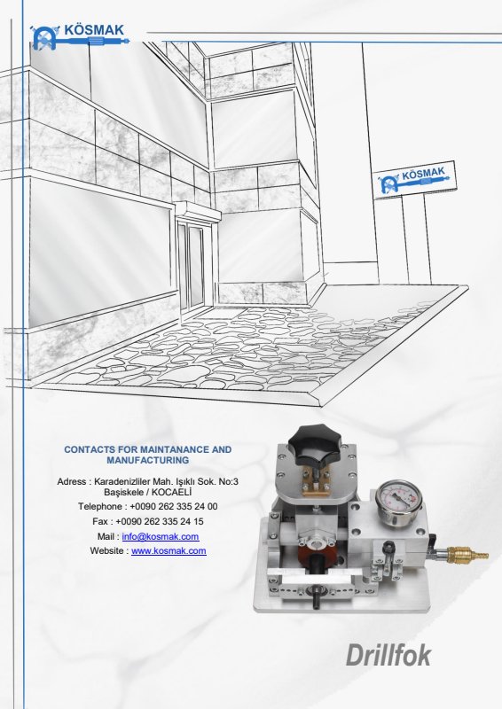 PDF cover: DRILL FOK DATASHEET
